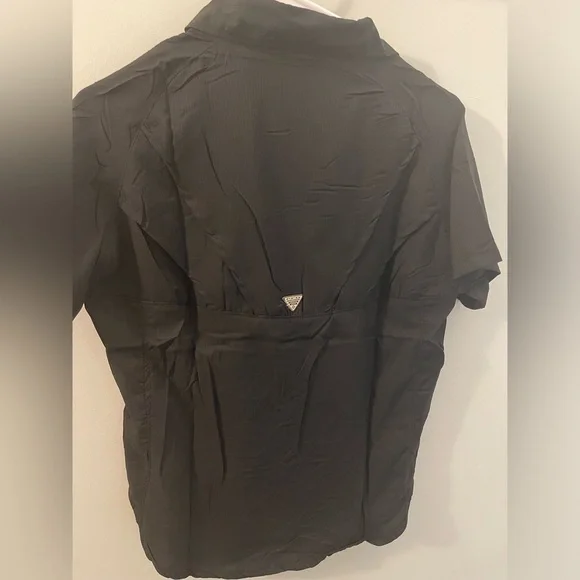 Columbia button down short sleeve top Omni shade protection size L - Picture 2 of 6